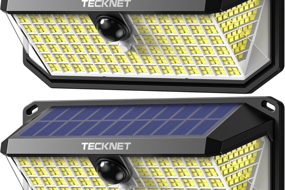 Illuminate Your Outdoors: TECKNET 416 LED Solar Lights Review