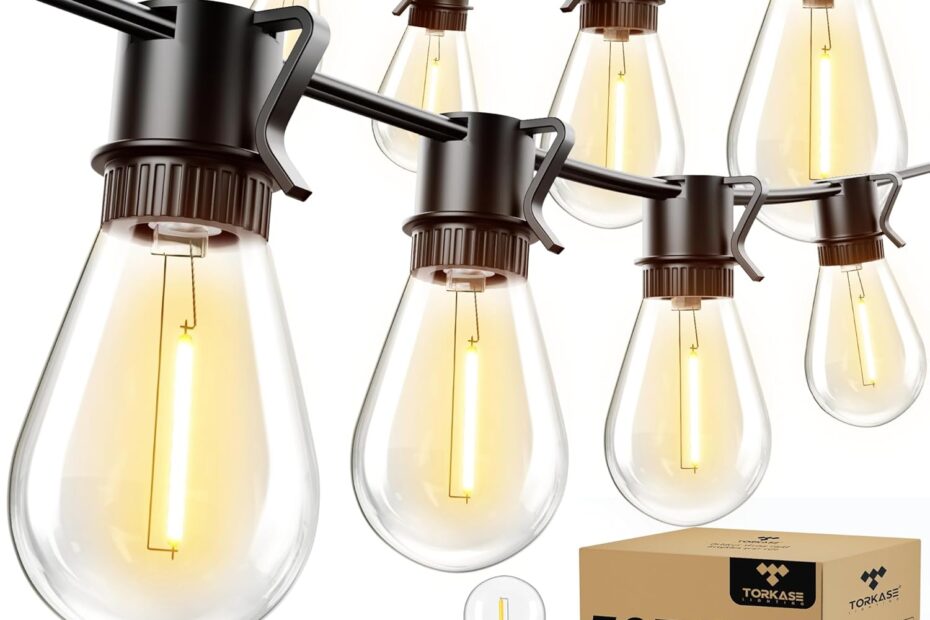 Illuminate Your Outdoors: Torkase 50FT String Lights Review