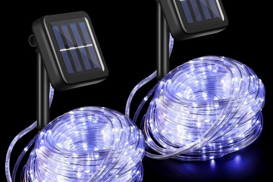 Illuminate Your Outdoors: VIHOSE 300 LED Solar Rope Lights Review for Every Occasion!