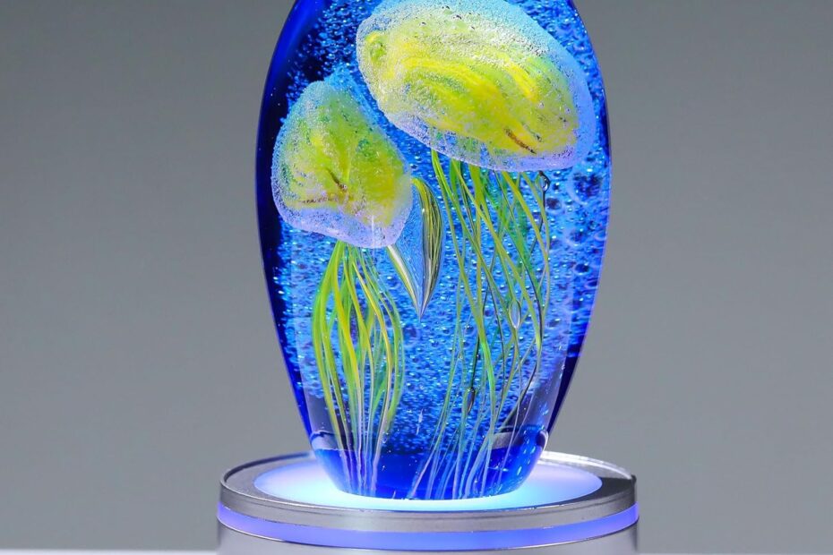 Illuminate Your Space: Enjinkail Hand Blown Glass Jellyfish Lamp Review