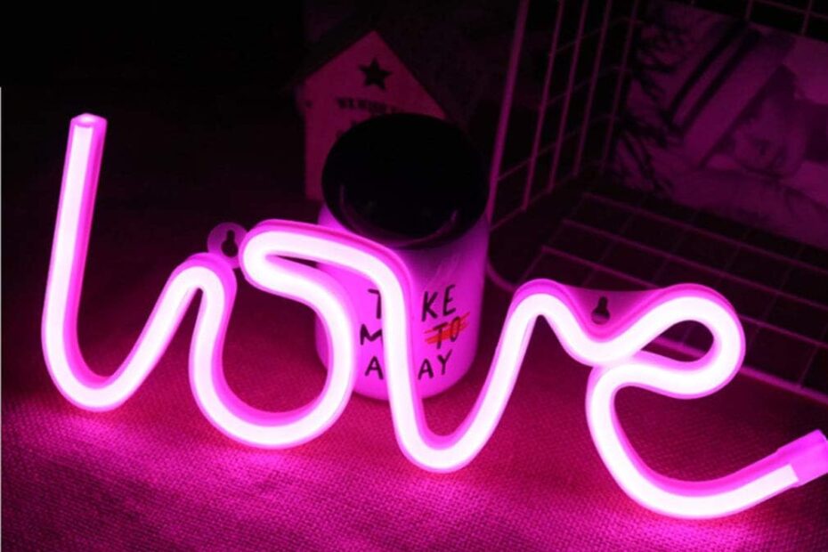 Illuminate Your Space: MorTime Pink Love LED Neon Light Review