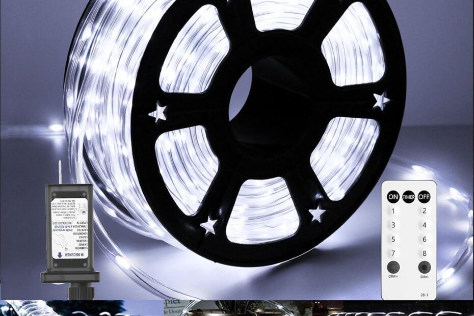 Illuminate Your Space: Review of 100Ft Waterproof LED Rope Lights with Remote