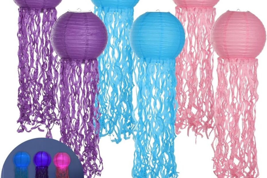 Illuminate Your Space: Review of 6 Ocean-Themed Jellyfish Paper Lanterns with LED Lights