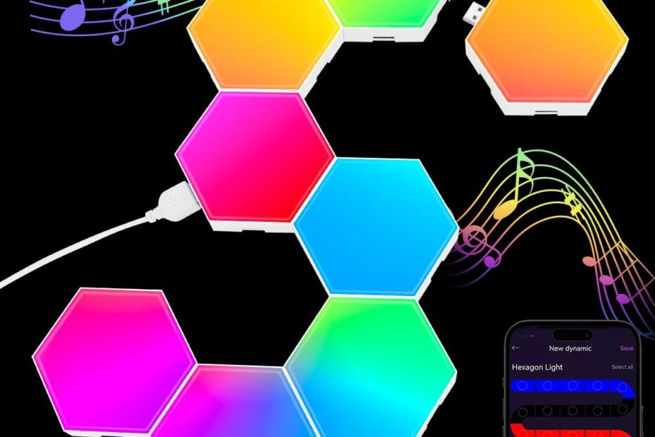 Illuminate Your Space: Review of Hexagon LED Light Panels for Creative Ambiance