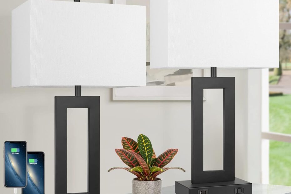Illuminate Your Space: Review of the Modern Touch Control Table Lamps with USB Ports