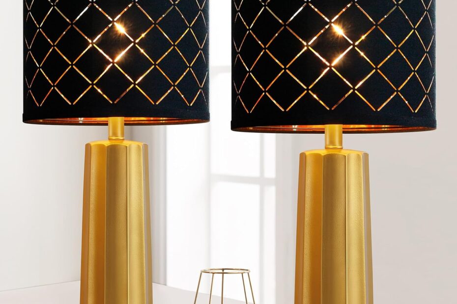 Illuminate Your Space: RORIANO Modern Gold Table Lamps Review