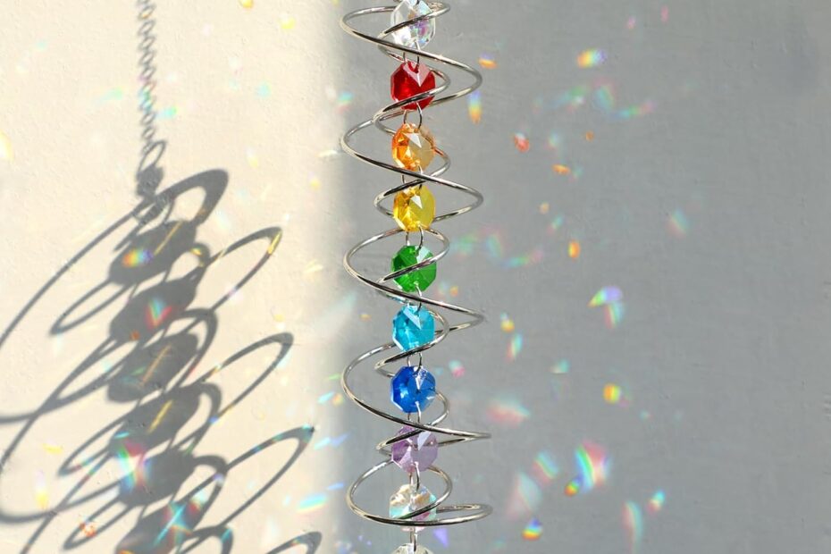 Illuminate Your Space: Suncatcher Wind Spinner Crystal Balls for Chakra Harmony!