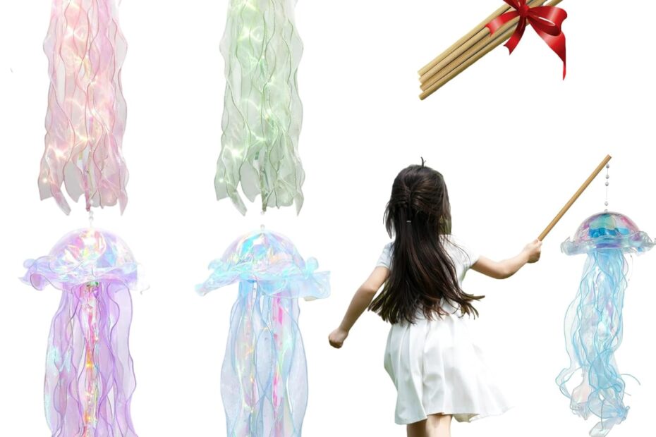 Illuminate Your Space: The Magic of 4 Pack LED Jelly-Fish Lanterns!