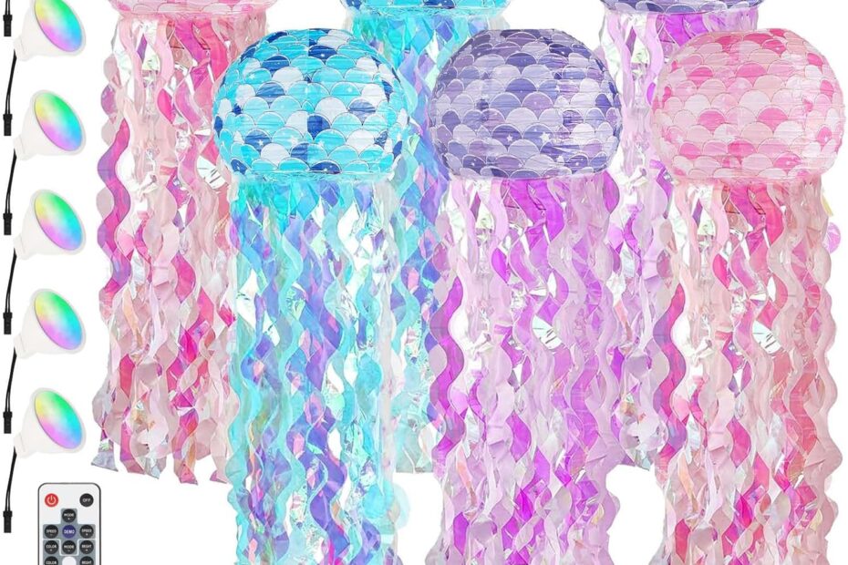 Illuminate Your Underwater Adventure: Glowing Jellyfish Lanterns for Enchanting Ocean-Themed Parties!