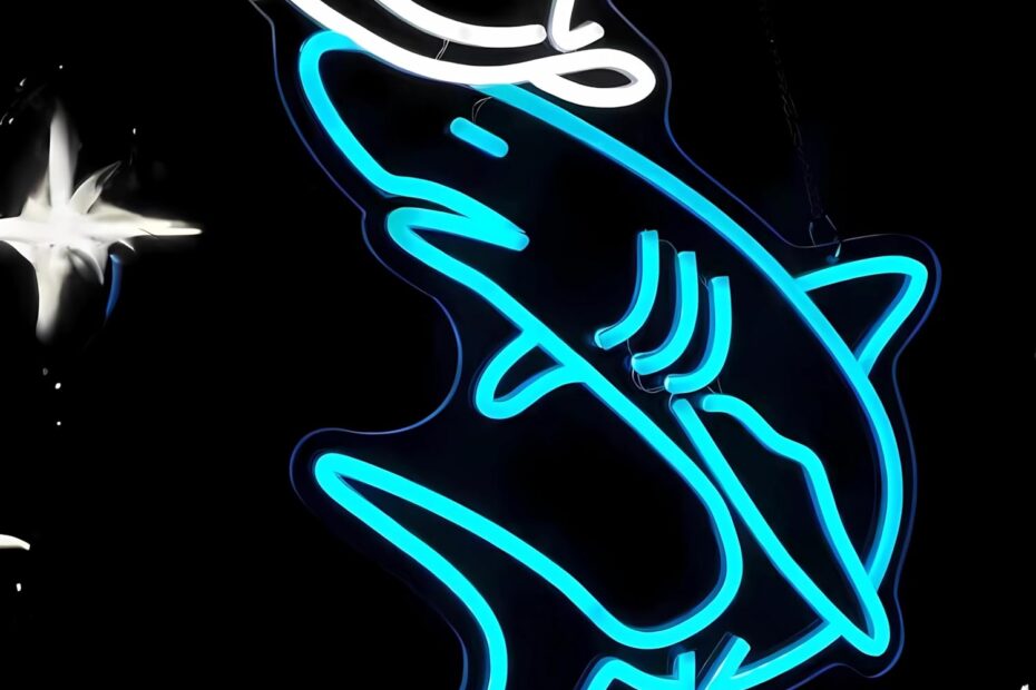 Light Up Your Space: The Ultimate Cowboy Shark Neon Sign Review!