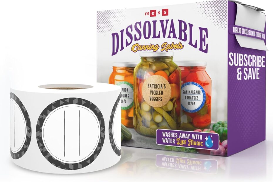 Magic Dissolvable Canning Labels: Effortless Organization for Your Mason Jars!