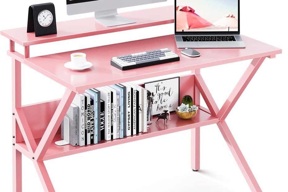 Maximize Your Space: ODK 27.5" Pink Desk Review for Home Offices