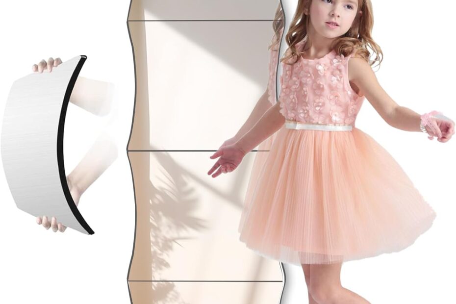Reflect Style & Safety: Wavy Shatterproof Acrylic Mirror Tiles for Playrooms & More!