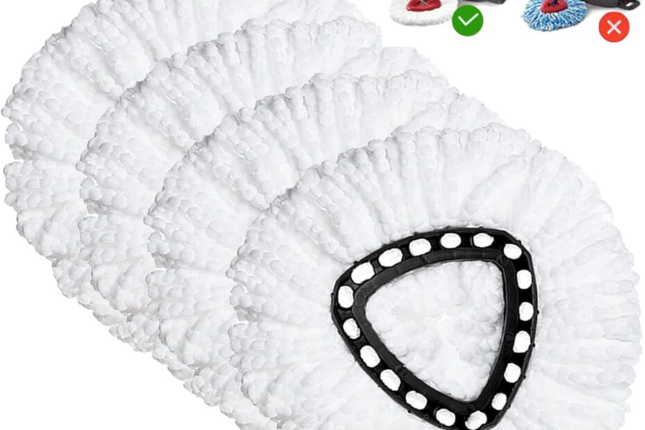Revitalize Your Cleaning Routine: The Ultimate Spin Mop Replacement Head 4 Pack Review!
