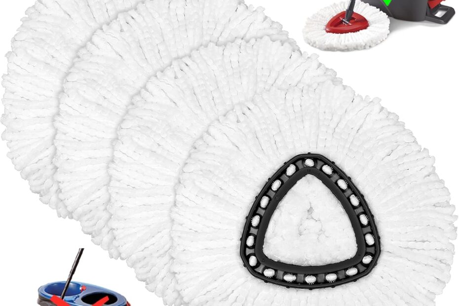 Revive Your Cleaning Routine: Top 4 Pack Mop Head Replacements for O-Cedar Spin Mop!