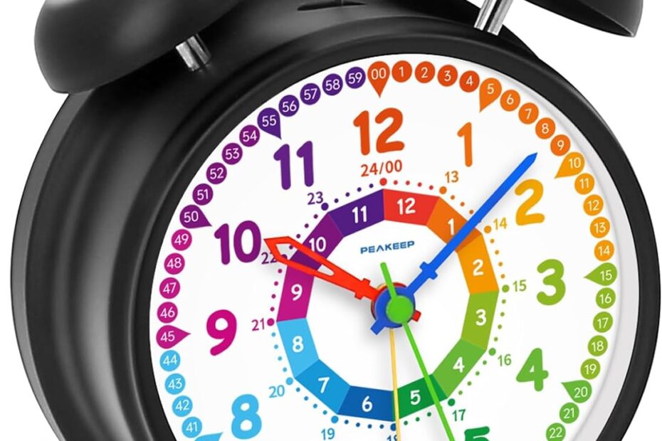Rise and Shine: Peakeep Loud Alarm Clock for Kids - The Fun Way to Learn Time!