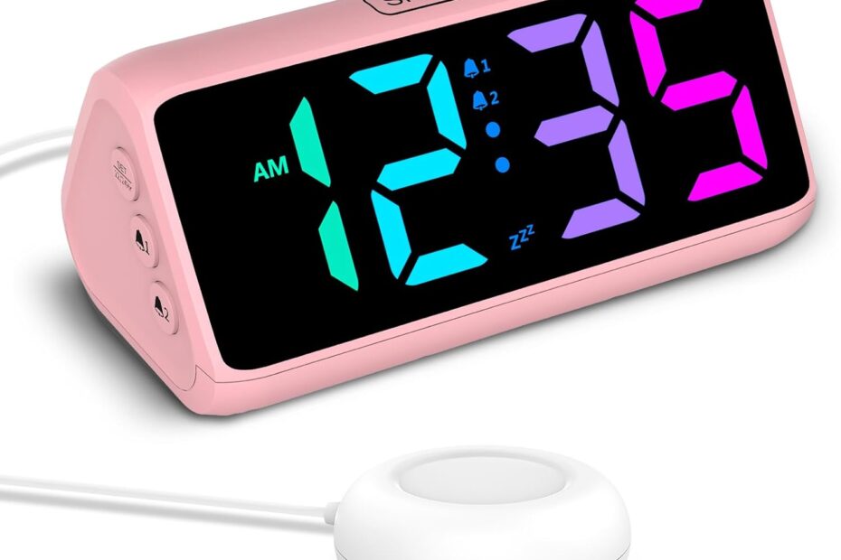 Rise and Shine: The Ultimate Netzu Loud Alarm Clock for Heavy Sleepers!