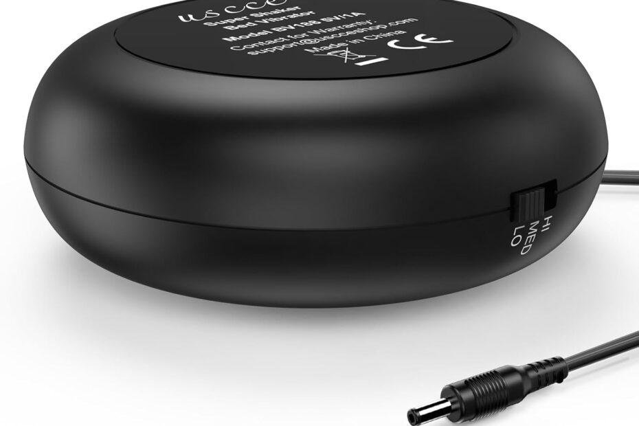 Rise and Shine: The USCce 3-Level Adjustable Bed Shaker Review for Heavy Sleepers!