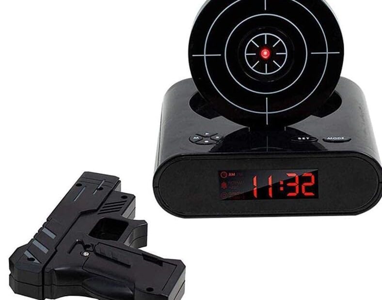 Rise and Shoot: The Ultimate Alarm Clock for Heavy Sleepers!