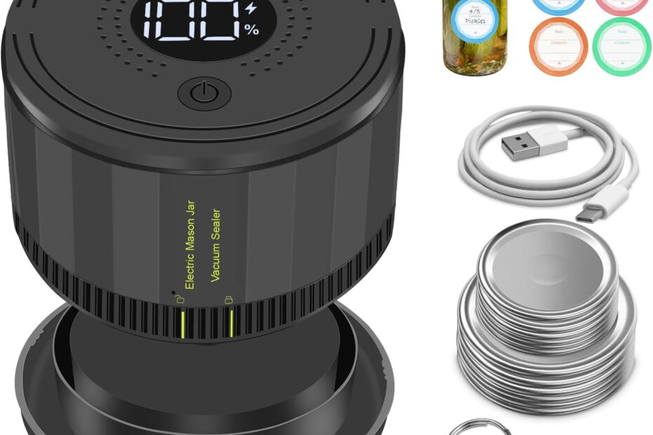 Seal in Freshness: The Ultimate Electric Mason Jar Vacuum Sealer Review