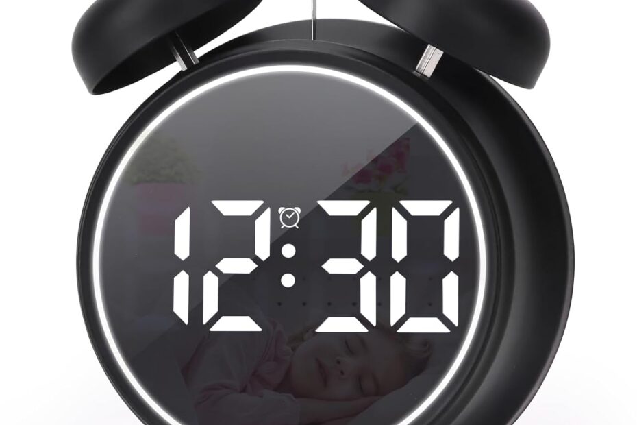 Snooze Proof: Review of the Digital Small Double Bell Alarm Clock for Heavy Sleepers