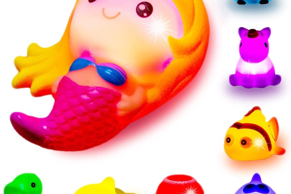 Splash into Fun: Review of 8 Pack Light Up Bath Toys for Toddlers!