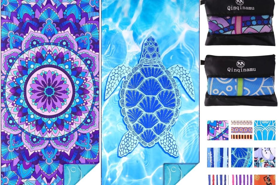 Stay Dry and Stylish: Review of the XL Lightweight Microfiber Beach Towel 2-Pack