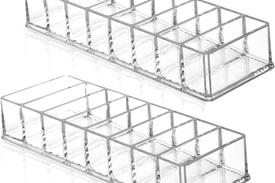 Streamline Your Beauty Regimen: Review of the 2 Pcs Clear Acrylic Makeup Organizer