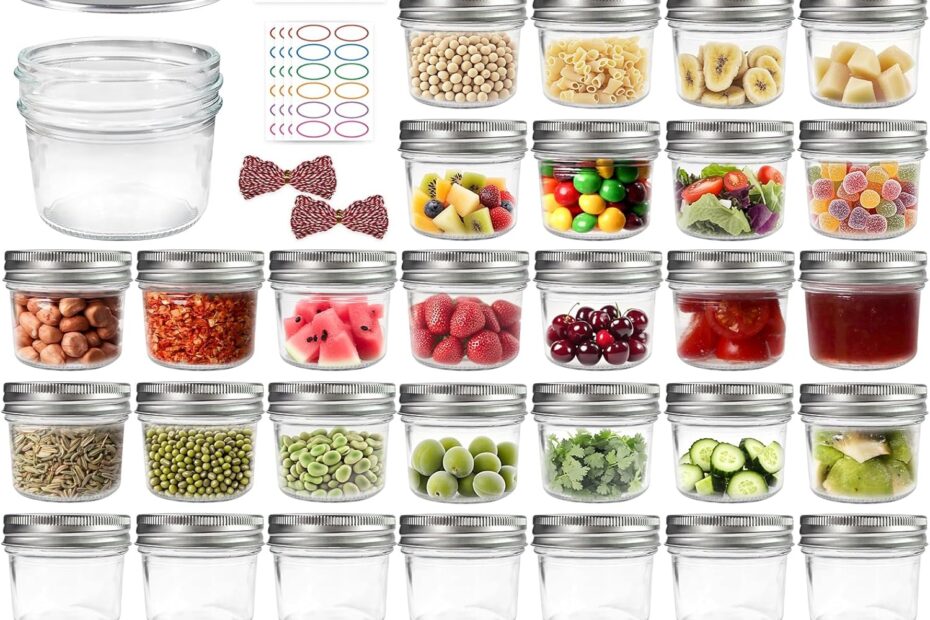 The Perfect Touch: 40 Pack Mini Mason Jars for Crafts & Gifts
