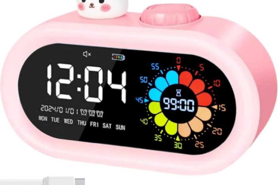 Time-Saving Fun: The Ultimate Pink Countdown Timer for Kids and Travel!