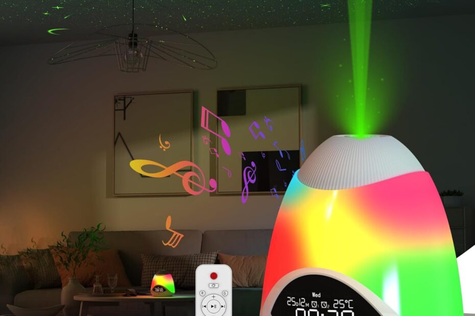 Transform Bedtime: The Ultimate Night Light with 16 Colors & Star Projector!