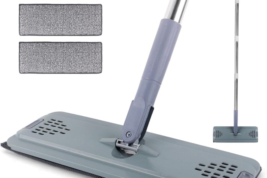 Transform Your Cleaning Routine: The Ultimate Flat Mop with Microfiber Pads!