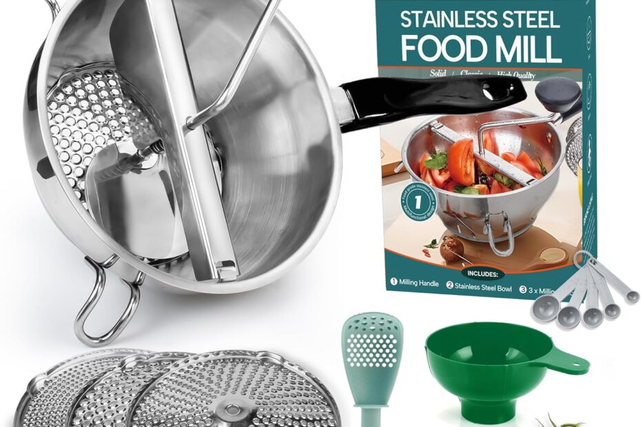 Transform Your Cooking with the Ultimate Stainless Steel Food Mill!