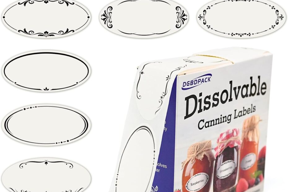 Transform Your Pantry: Discover DGBDPACK Dissolvable Canning Labels!
