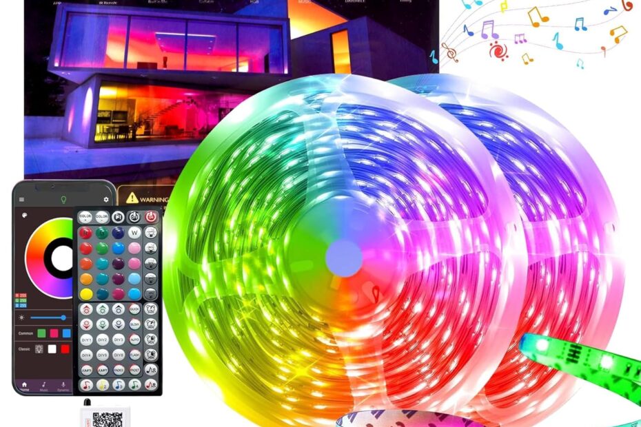 Transform Your Space: 200FT RGB LED Strip Lights Review