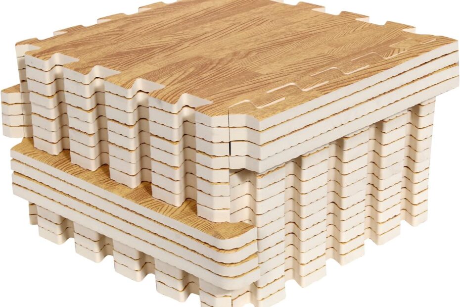 Transform Your Space: A Review of 16pcs Wood Grain EVA Foam Mats for Kids and Play Areas