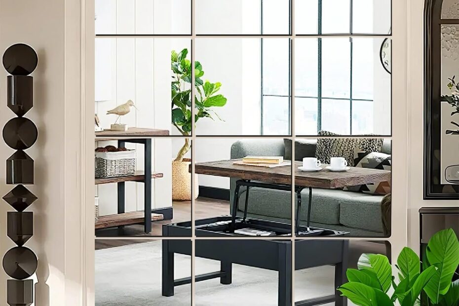 Transform Your Space: Review of Frameless 12" x 12" Glass Wall Mirror Tiles