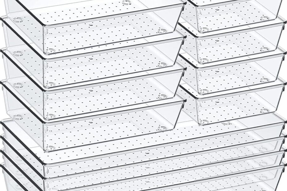 Transform Your Space: Review of the 12 Pack Clear Plastic Drawer Organizer Set