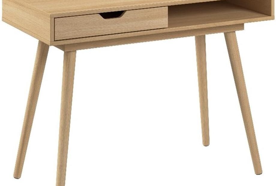 Transform Your Space: Review of the Bush Furniture Nora 40W Writing Desk in Natural Oak