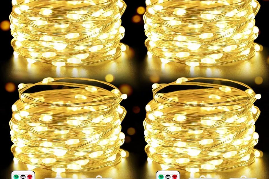 Transform Your Space with 4 Pack 100 LED Fairy Lights: A Must-Have for Any Decor!