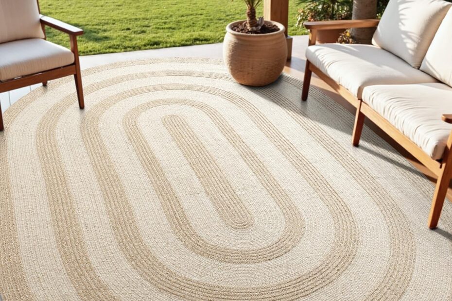 Transform Your Space with the DEXI Oval Jute Rug: A Stylish, No-Shed Solution for Any Room!