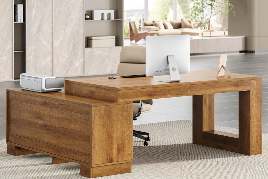 Transform Your Workspace: Review of the LITTLE TREE 63" L Shaped Executive Desk
