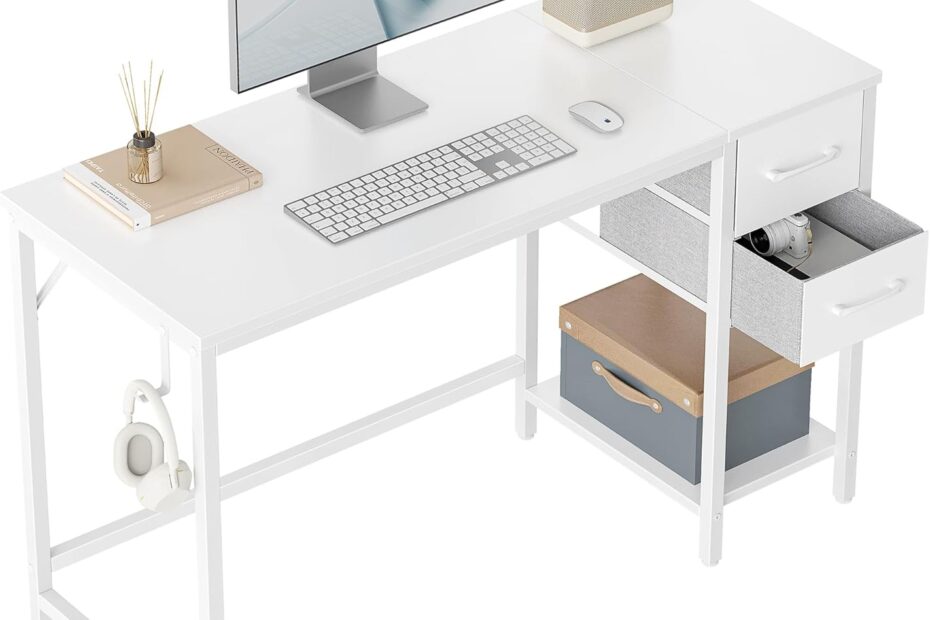 Transform Your Workspace: The CubiCubi 40-Inch White Desk Review