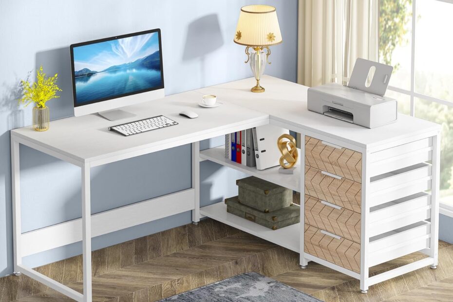 Tribesigns L-Shaped Computer Desk: The Perfect Blend of Style and Functionality for Your Home Office!