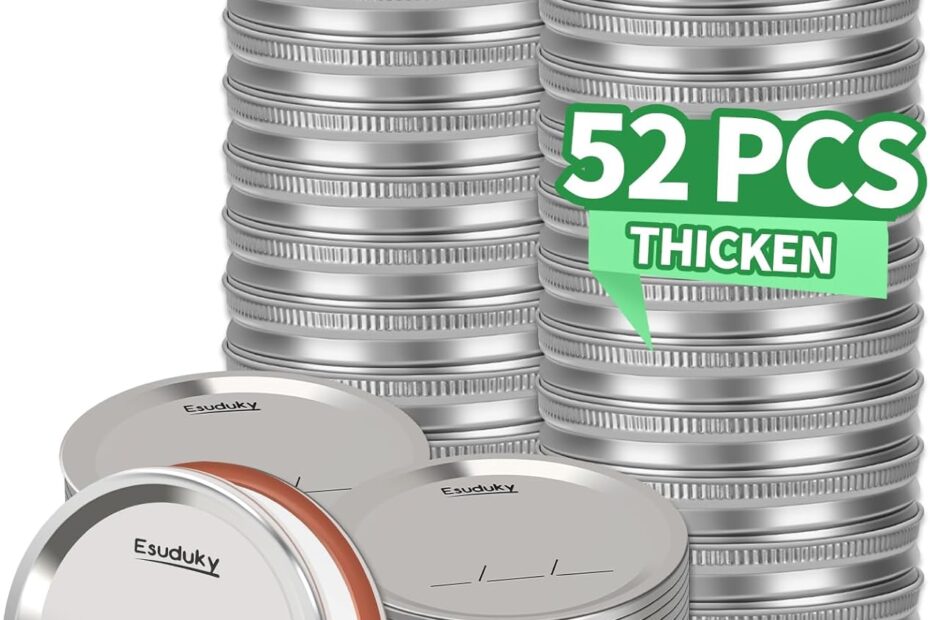 Ultimate Review: 52Pcs Leak-Proof Mason Jar Lids & Rings for Perfect Canning