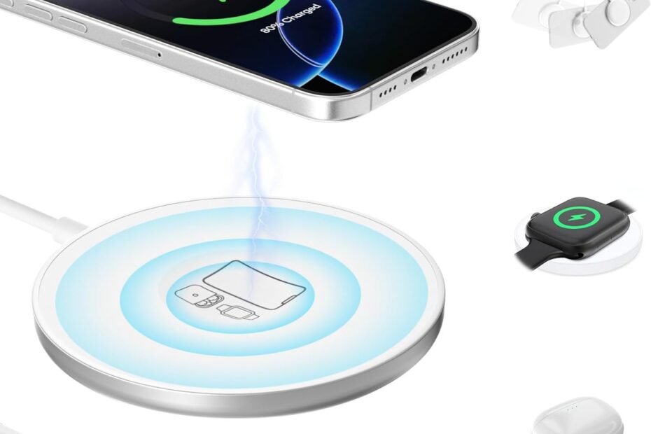 Unleash the Power: 3 in 1 Magnetic Wireless Charging Pad Review for All Your Apple Devices