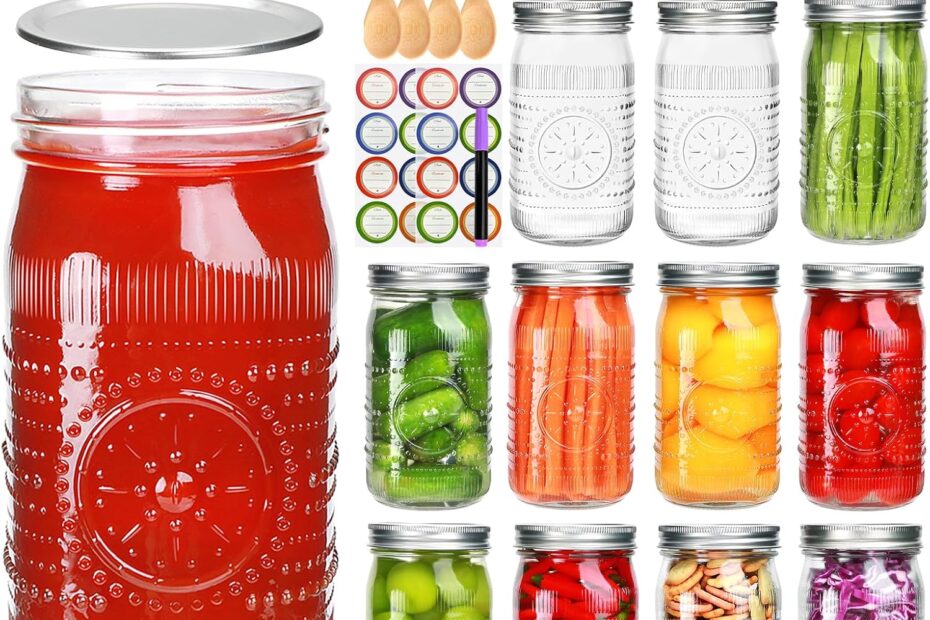Unleash Your Creativity: Review of Encheng 12 Pack Wide Mouth Mason Jars for All Your DIY Needs!