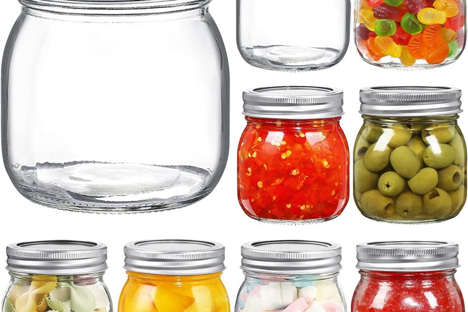 Unleash Your Creativity: YEBODA 9 Pack Wide Mouth Mason Jars for Perfect Preserves!
