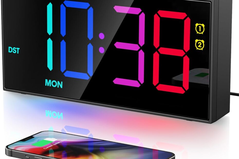 Unleash Your Mornings: PPLEE RGB Digital Alarm Clock Review for Heavy Sleepers