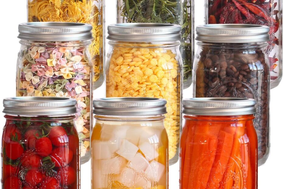 Unlock Freshness: Review of Eleganttime 32 oz Wide Mouth Mason Jars for Preserving & More!